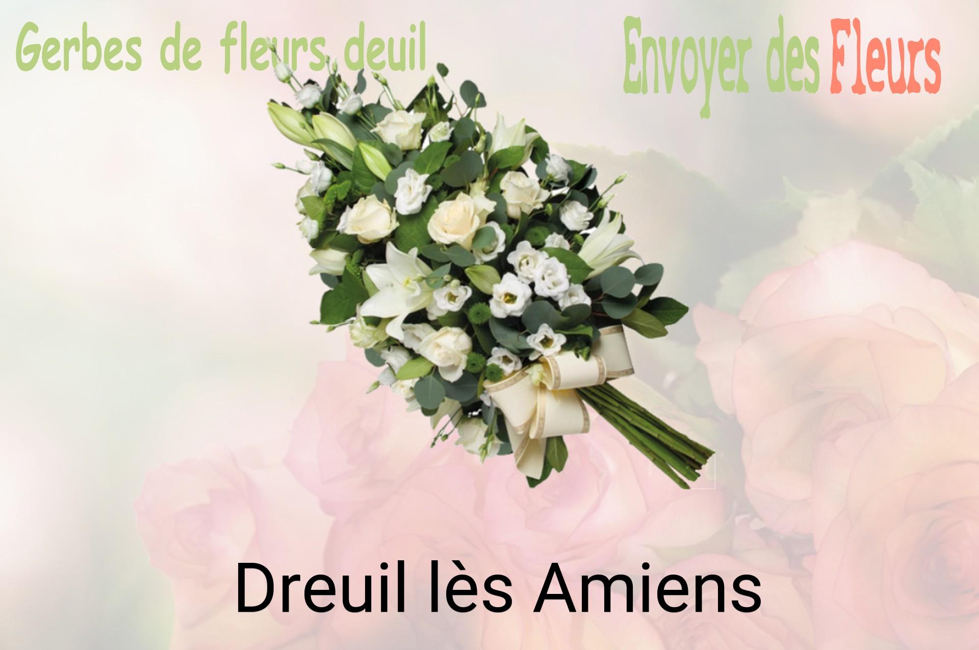 Gerbe de fleurs de deuil livrée à Dreuil-lès-Amiens